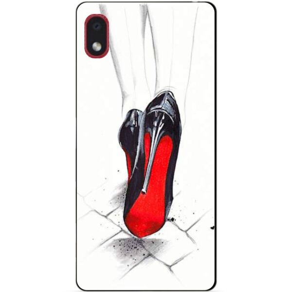 

Силиконовый бампер чехол Candy для Samsung A01 Core с рисунком Туфли