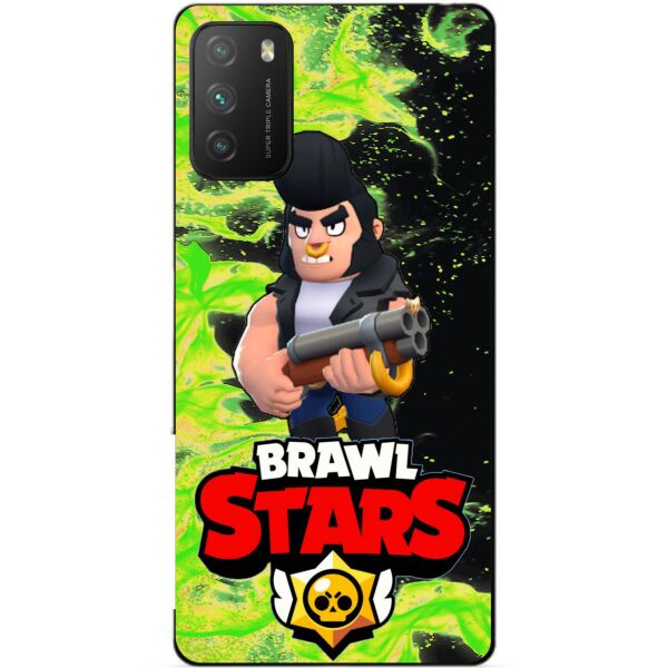 

Силиконовый бампер чехол Candy для Xiaomi Poco M3 с Героем Бравл Старс Булл