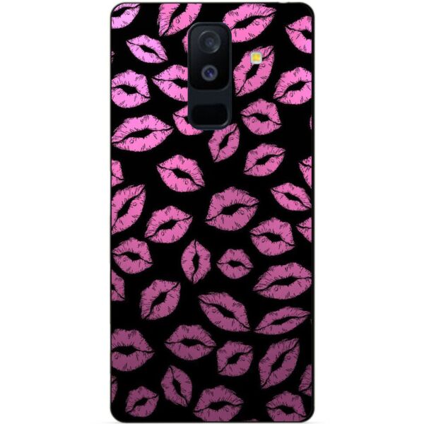 

Силиконовый бампер Candy для Samsung A6 Plus с рисунком Поцелуи