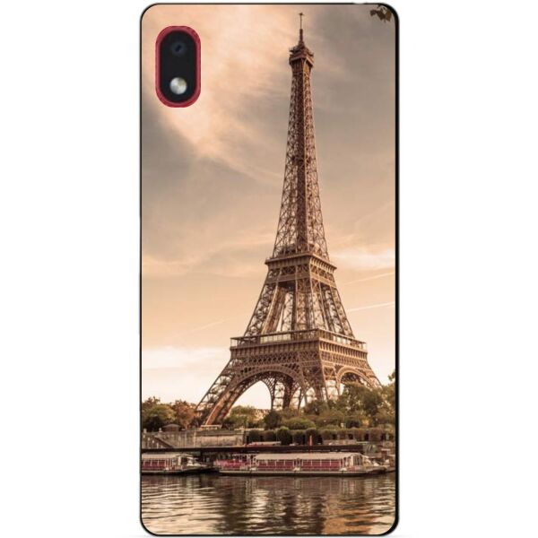 

Силиконовый бампер чехол Candy для Samsung A01 Core с рисунком Эйфелева Башня