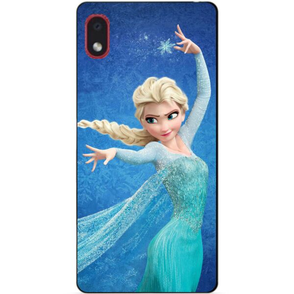 

Силиконовый бампер чехол Candy для Samsung A01 Core с рисунком Эльза