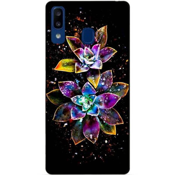 

Чехол силиконовый Candy для Samsung A20 2019 Galaxy A205f с рисунком Волшебные Цветы
