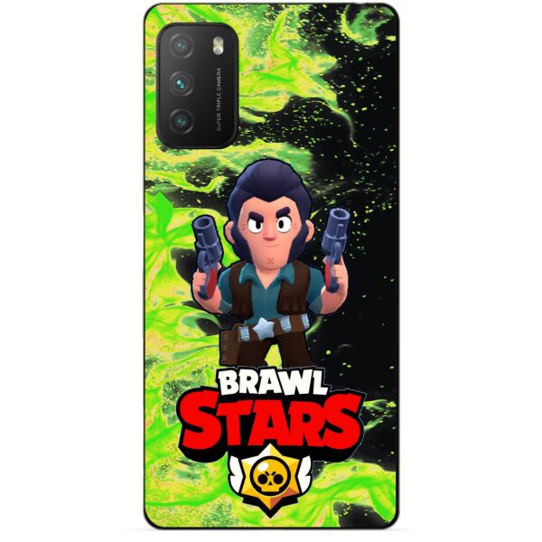 

Силиконовый бампер чехол Candy для Xiaomi Poco M3 с Героем Бравл Старс Кольт