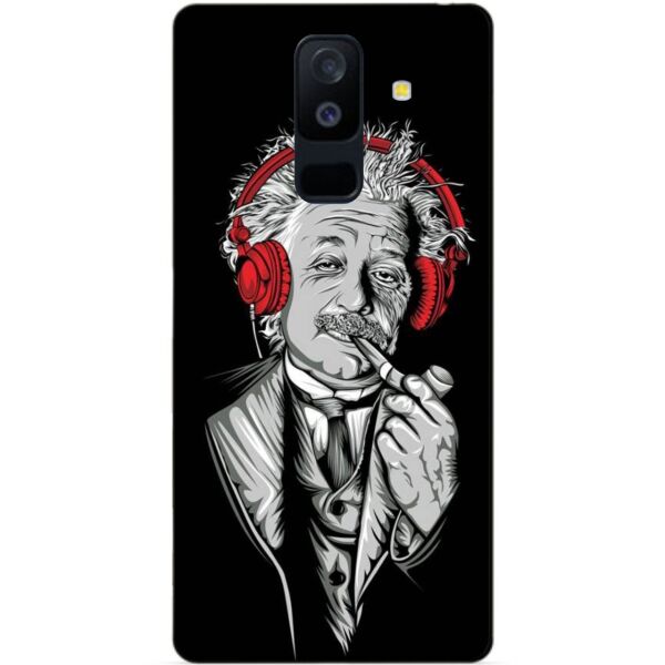 

Силиконовый бампер Candy для Samsung A6 Plus с рисунком Эйнштейн