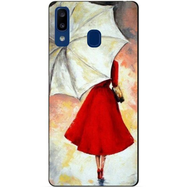 

Чехол силиконовый Candy для Samsung A20 2019 Galaxy A205f с рисунком Зонт