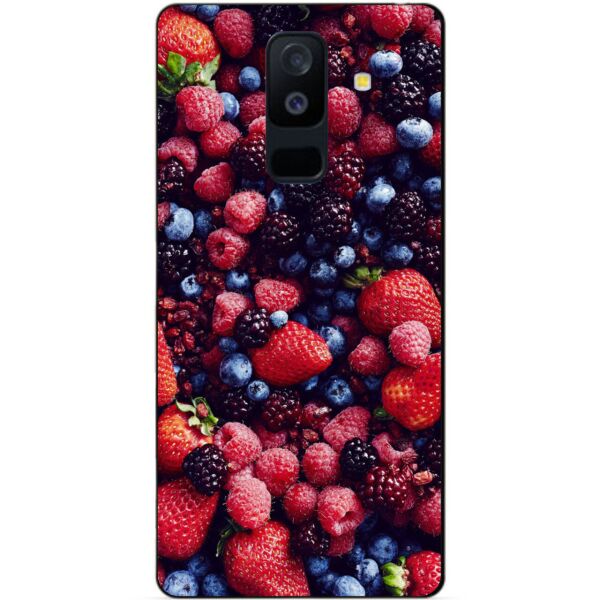 

Силиконовый бампер Candy для Samsung A6 Plus с рисунком Ягоды
