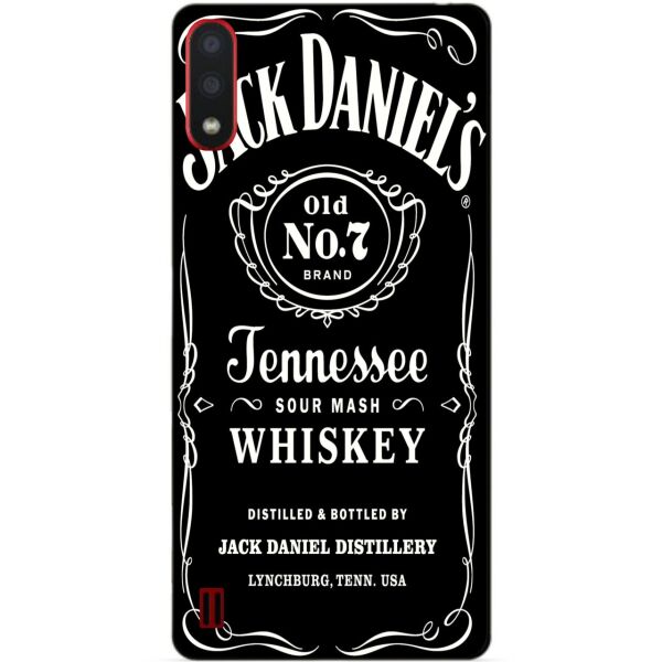 

Силиконовый бампер чехол Candy для Samsung A01 Galaxy A015f с рисунком Jack Daniels