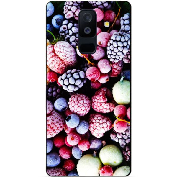 

Силиконовый бампер Candy для Samsung A6 Plus с рисунком Ягоды Ice
