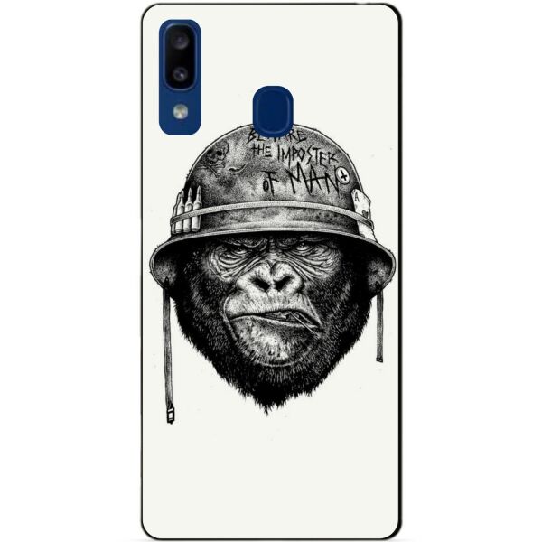 

Чехол силиконовый Candy для Samsung A20 2019 Galaxy A205f с рисунком Обезьяна в каске