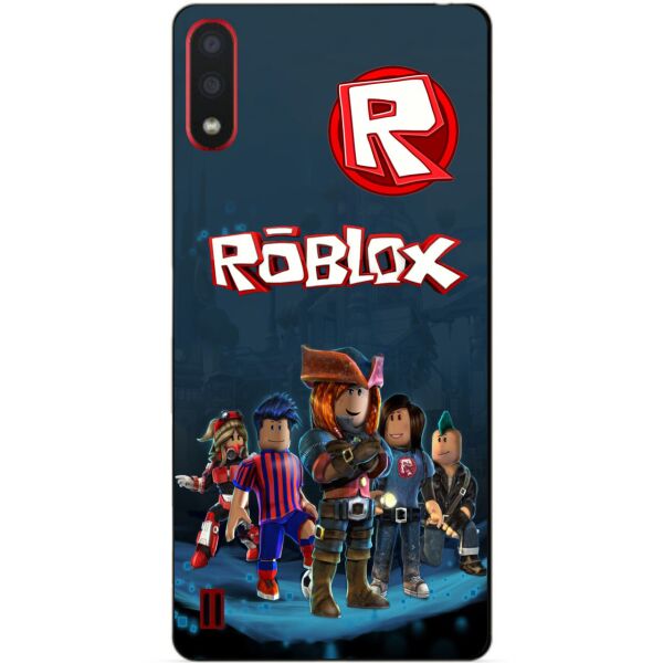 

Силиконовый бампер чехол Candy для Samsung A01 Galaxy A015f с рисунком Roblox