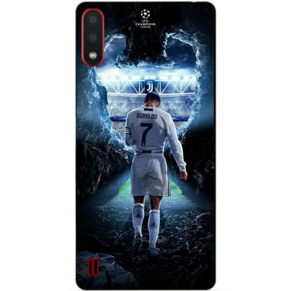 

Силиконовый бампер чехол Candy для Samsung A01 Galaxy A015f с рисунком Ronaldo