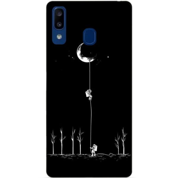 

Чехол силиконовый Candy для Samsung A20 2019 Galaxy A205f с рисунком Путь к Луне