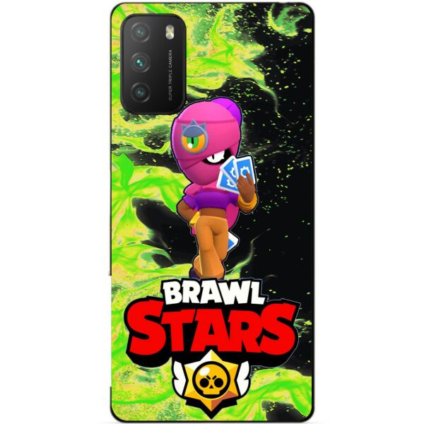 

Силиконовый бампер чехол Candy для Xiaomi Poco M3 с Героем Бравл Старс Тара