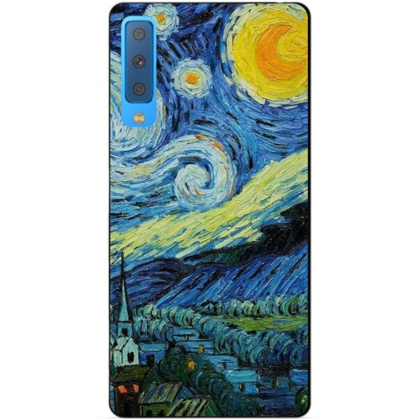 

Силиконовый бампер Candy для Samsung A7 2018 Galaxy A750 с рисунком Лунная Ночь