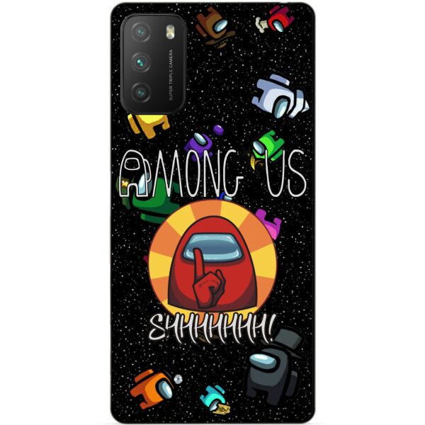 

Силиконовый бампер чехол Candy для Xiaomi Poco M3 с рисунком Among Us