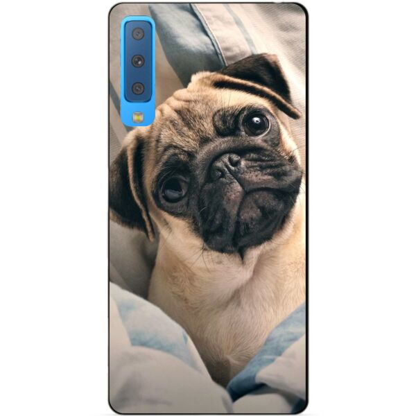 

Силиконовый бампер Candy для Samsung A7 2018 Galaxy A750 с рисунком Мопс