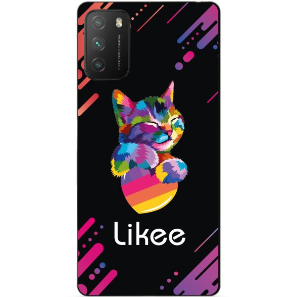 

Силиконовый бампер чехол Candy для Xiaomi Poco M3 с рисунком Likee