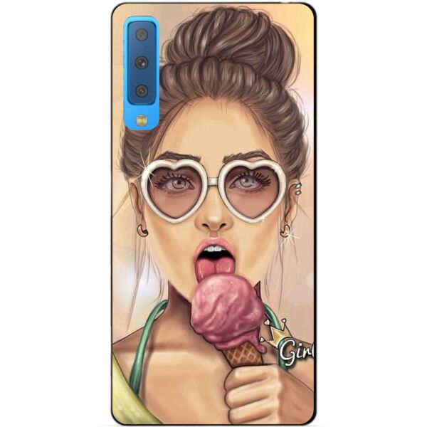 

Силиконовый бампер Candy для Samsung A7 2018 Galaxy A750 с рисунком Мороженое