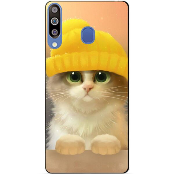 

Чехол силиконовый Candy для Samsung A20s 2019 Galaxy A207f с рисунком Котик в шапке