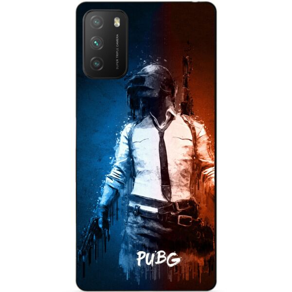 

Силиконовый бампер чехол Candy для Xiaomi Poco M3 с рисунком PUBG