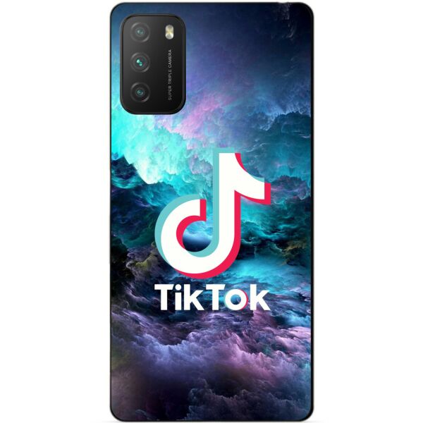 

Силиконовый бампер чехол Candy для Xiaomi Poco M3 с рисунком Tik Tok