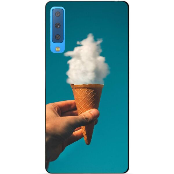 

Силиконовый бампер Candy для Samsung A7 2018 Galaxy A750 с рисунком Рожок с облаком