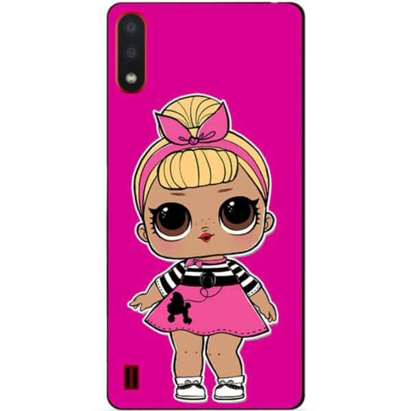

Силиконовый бампер чехол Candy для Samsung A01 Galaxy A015f с рисунком Кукла Лол