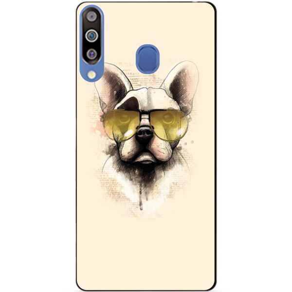 

Чехол силиконовый Candy для Samsung A20s 2019 Galaxy A207f с рисунком Собака в очках