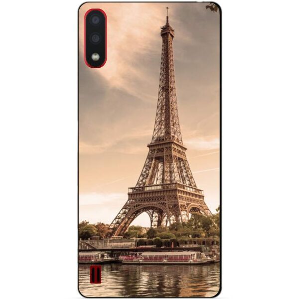 

Силиконовый бампер чехол Candy для Samsung A01 Galaxy A015f с рисунком Париж