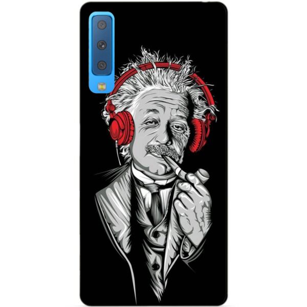 

Силиконовый бампер Candy для Samsung A7 2018 Galaxy A750 с рисунком Эйнштейн