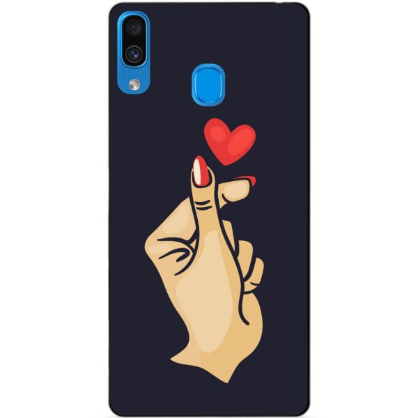 

Чехол силиконовый Candy для Samsung A30 2019 Galaxy A305f с рисунком Знак Любви