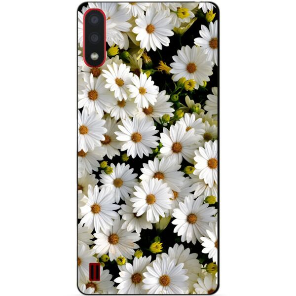 

Силиконовый бампер чехол Candy для Samsung A01 Galaxy A015f с рисунком Ромашки