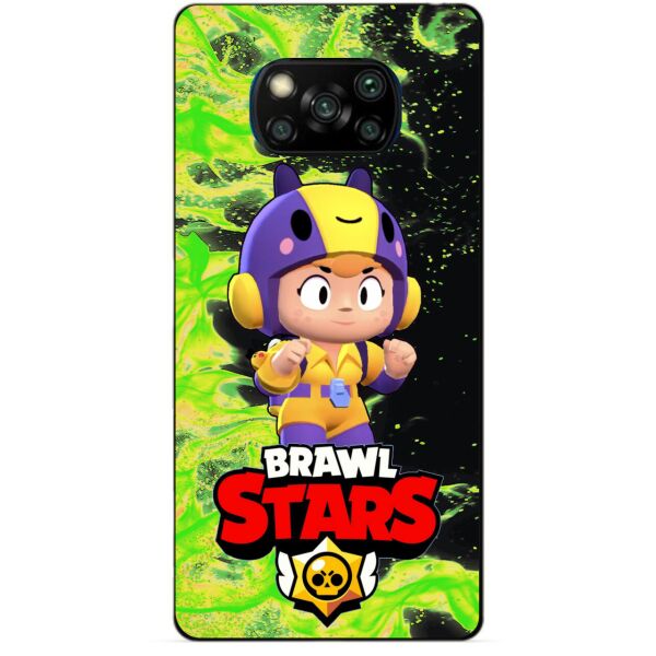 

Силиконовый бампер чехол Candy для Xiaomi Poco X3 с Героем Бравл Старс Беа