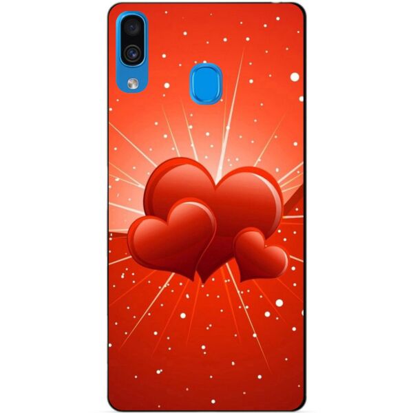 

Чехол силиконовый Candy для Samsung A30 2019 Galaxy A305f с рисунком Сердечки