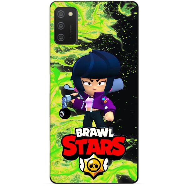 

Силиконовый бампер чехол Candy для Samsung A02s с Героем Brawl Stars Биби