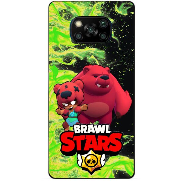 

Силиконовый бампер чехол Candy для Xiaomi Poco X3 с Героем Бравл Старс Нита Мишка