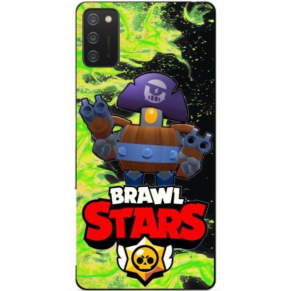 

Силиконовый бампер чехол Candy для Samsung A02s с Героем Brawl Stars Дэррил