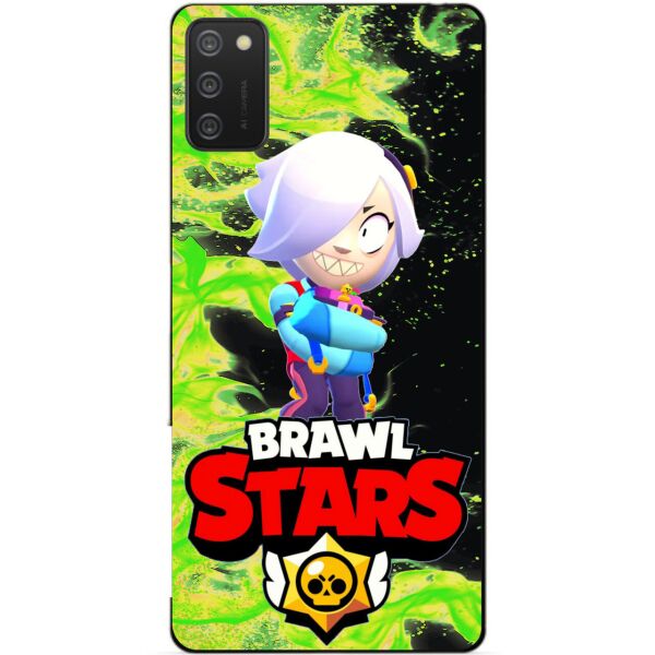 

Силиконовый бампер чехол Candy для Samsung A02s с Героем Brawl Stars Колетт