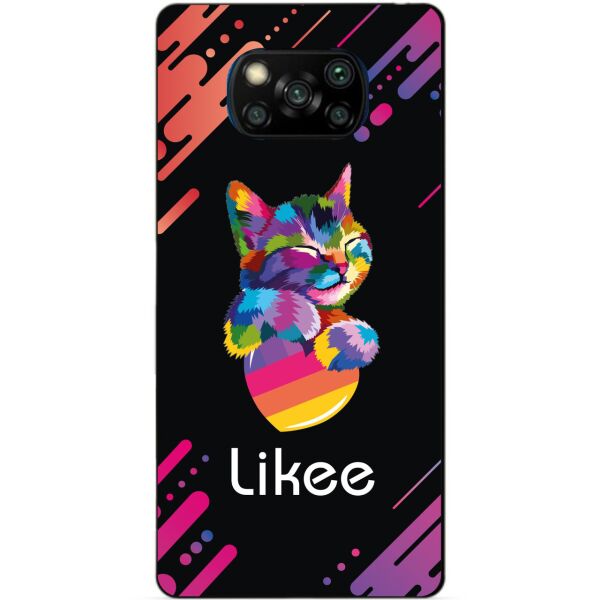 

Силиконовый бампер чехол Candy для Xiaomi Poco X3 с рисунком Likee
