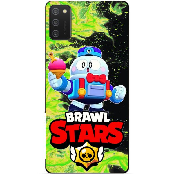 

Силиконовый бампер чехол Candy для Samsung A02s с Героем Brawl Stars Лу