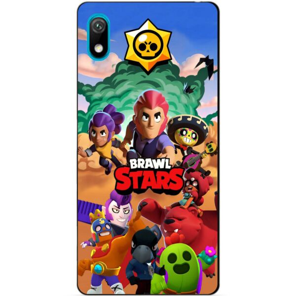 

Силиконовый чехол бампер Candy для Huawei Honor 8s с рисунком Brawl Stars