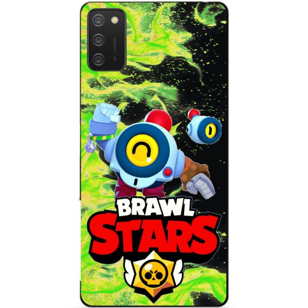 

Силиконовый бампер чехол Candy для Samsung A02s с Героем Brawl Stars Нани