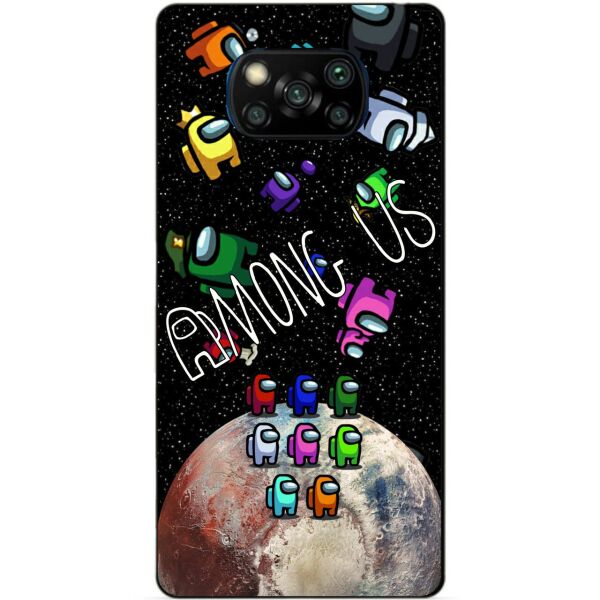 

Силиконовый бампер чехол Candy для Xiaomi Poco X3 с рисунком Амонг Ас