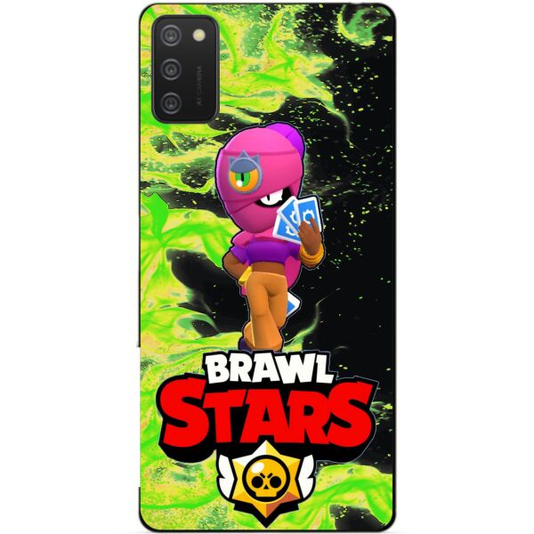 

Силиконовый бампер чехол Candy для Samsung A02s с Героем Brawl Stars Тара