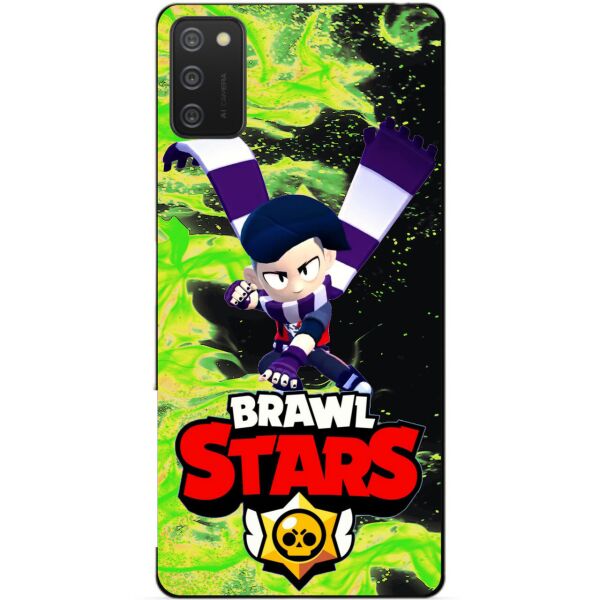 

Силиконовый бампер чехол Candy для Samsung A02s с Героем Brawl Stars Эдгар