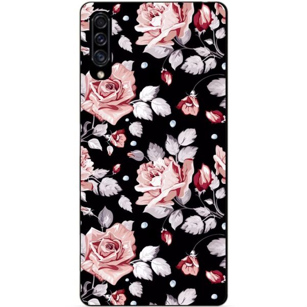 

Чехол силиконовый Candy для Samsung A30s с рисунком Розы на черном фоне