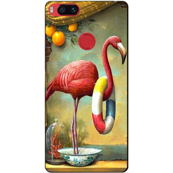 

Силиконовый бампер Candy для Xiaomi Mi A1 Фламинго