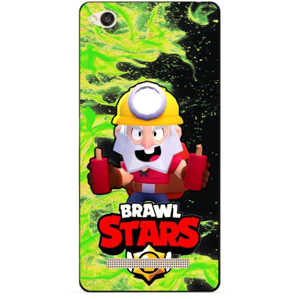 

Силиконовый бампер чехол Candy для Xiaomi Redmi 4a с Героем Бравл Старс Динамайк