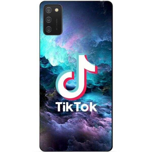 

Силиконовый бампер чехол Candy для Samsung A02s с рисунком Tik Tok