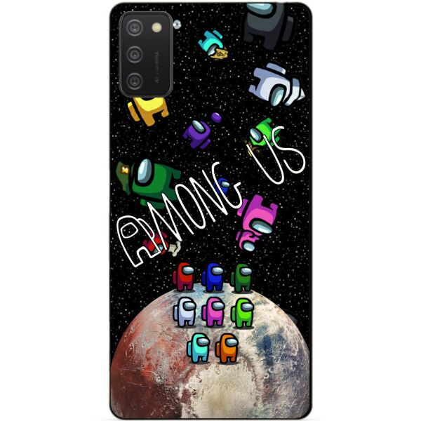 

Силиконовый бампер чехол Candy для Samsung A02s с рисунком Амонг Ас